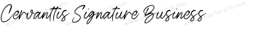 Cervanttis Signature Business Font字体转换